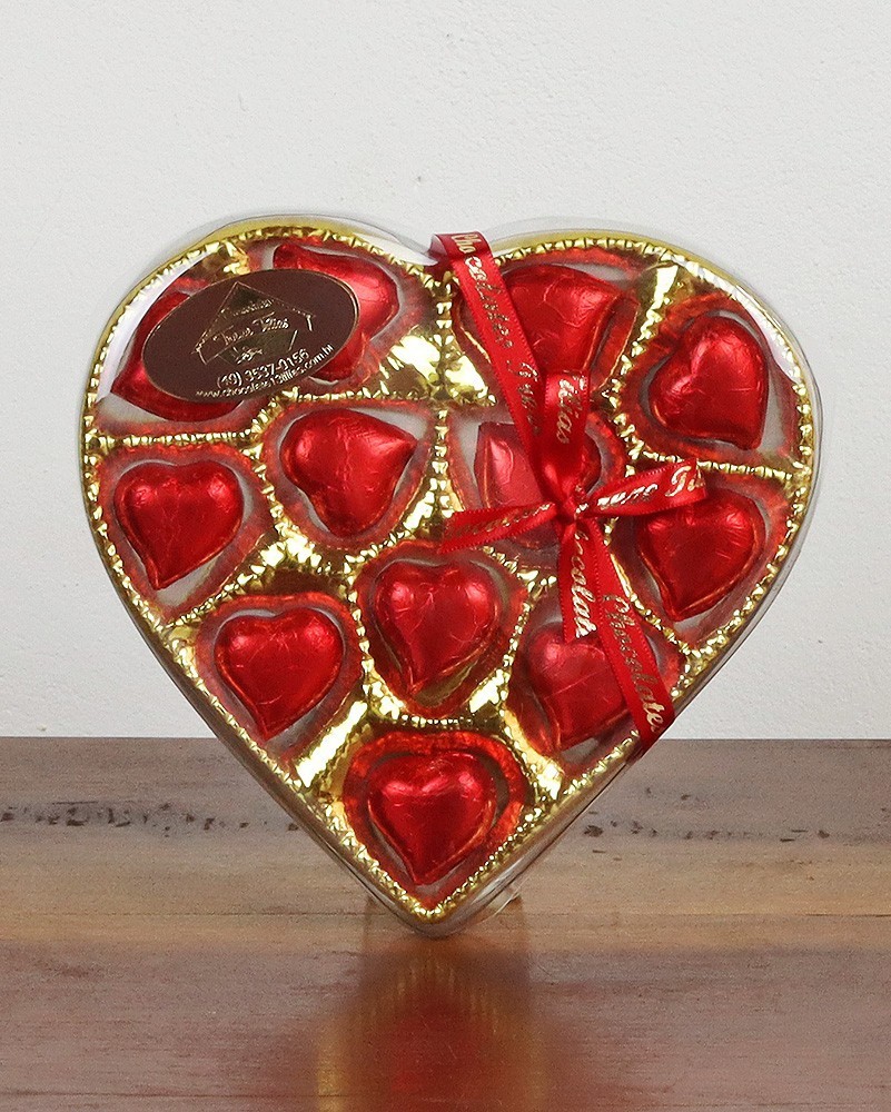 Bombom Chocolate ao Leite Coração P 85g Treze Tílias